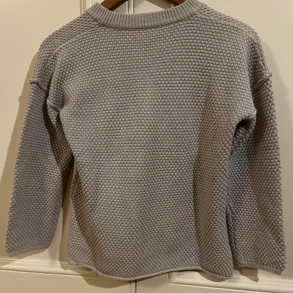 Women’s Grey Button Sweater Small - Picture 3 of 4
